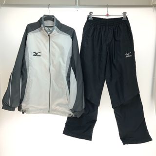 ミズノ(MIZUNO)の□□MIZUNO ミズノ ウインドブレーカー 上下セット SSサイズ A75NK-870 ホワイト×グレー x ブラック(その他)