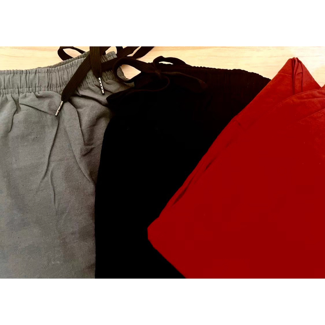 サルエルパンツ　メンズ　レディース　ジャージ　ルームウェア　ワイド　ジョガー　赤 メンズのパンツ(サルエルパンツ)の商品写真