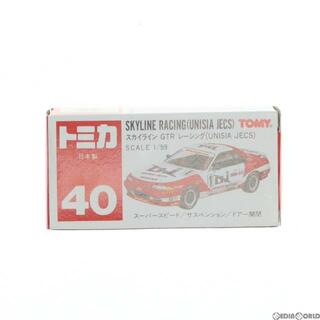 ホワイト(WHITE)のトミカ No.40 1/59 スカイライン GTR レーシング UNISIA JECS #1(ホワイト×レッド/赤箱/日本製) 完成品 ミニカー トミー(ミニカー)