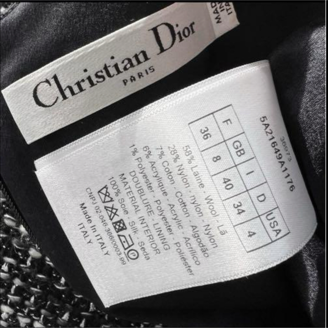 ★Christian Dior★最新タグ★美品★ラメ★ツイード★ワンピース