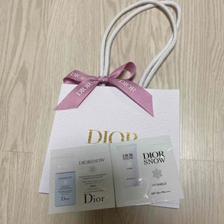 ディオール(Dior)のディオール🎀サンプル2個ショップバック、リボンセット(サンプル/トライアルキット)