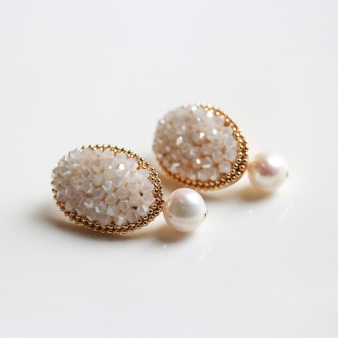 cui-cui(キュイキュイ)のcui-cui 新品 ピアス Crystal ＆ Pearl Pierce レディースのアクセサリー(ピアス)の商品写真