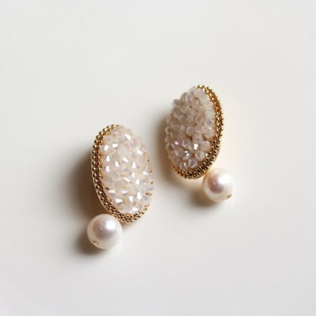 cui-cui(キュイキュイ)のcui-cui 新品 ピアス Crystal ＆ Pearl Pierce レディースのアクセサリー(ピアス)の商品写真