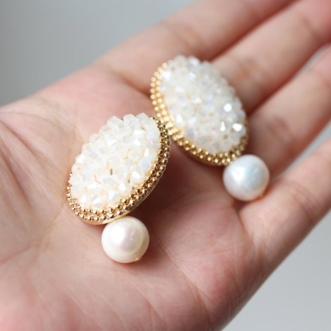 cui-cui(キュイキュイ)のcui-cui 新品 ピアス Crystal ＆ Pearl Pierce レディースのアクセサリー(ピアス)の商品写真