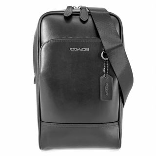 コーチ(COACH)のCOACH コーチ ボディバッグ グラハムパック スリングバッグ かばん 鞄 89934 レザー    ブラック 黒 ガンメタル金具 メンズ 美品【中古品】(ショルダーバッグ)