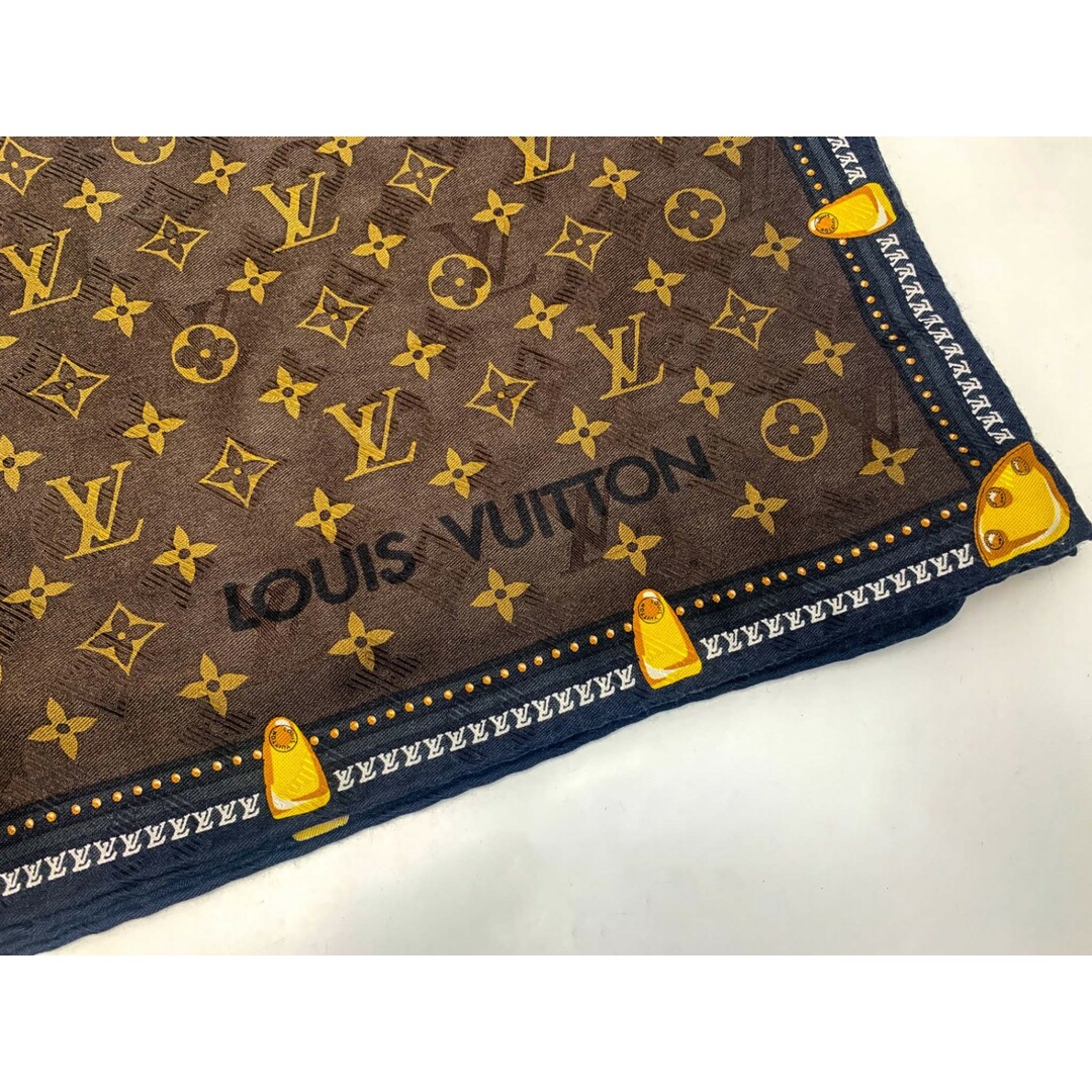 LOUIS VUITTON(ルイヴィトン)のLOUIS VUITTON ルイヴィトン ショール モノグラム ブラウン 茶 大判 ストール アパレル 小物 ブランド M77061 アパレル レディースのファッション小物(ストール/パシュミナ)の商品写真