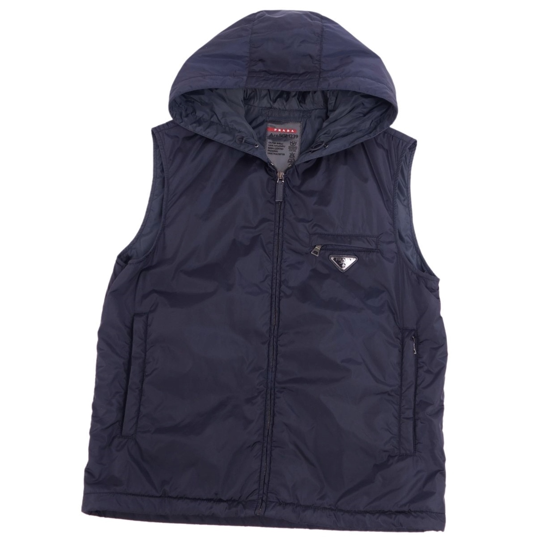 プラダ スポーツ PRADA SPORT ベスト ジレ ノースリーブ フード 三角ロゴ トライアングル ナイロン アウター メンズ 48(M相当) ネイビー | フリマアプリ ラクマ プラダ スポーツ PRADA SPORT ベスト ジレ ノースリーブ フード 三角ロゴ トライアングル ナイロン アウター メンズ 48(M相当) ネイビー | フリマアプリ ラクマ