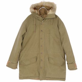 ポロラルフローレン(POLO RALPH LAUREN)のポロラルフローレン POLO RALPH LAUREN コート フーデッドコート ダウンコート ファー アウター メンズ M カーキ(その他)