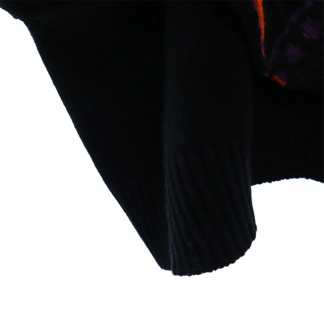DIESEL(ディーゼル)のディーゼル 総柄 長袖 セーター XS ブラック DIESEL ニット レディース 古着 【240219】 レディースのトップス(ニット/セーター)の商品写真