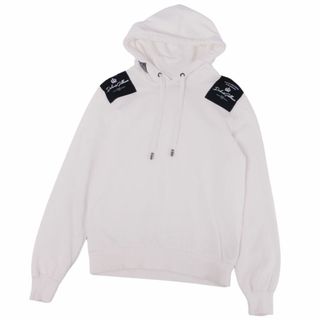 5 MSGM パーカープルオーバー ベージュ ロゴ メンズ S 新品