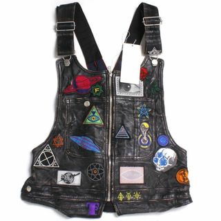 ファセッタズム(FACETASM)の新品 FACETASM LEATHER GILLET ワッペン レザーベスト(ベスト)