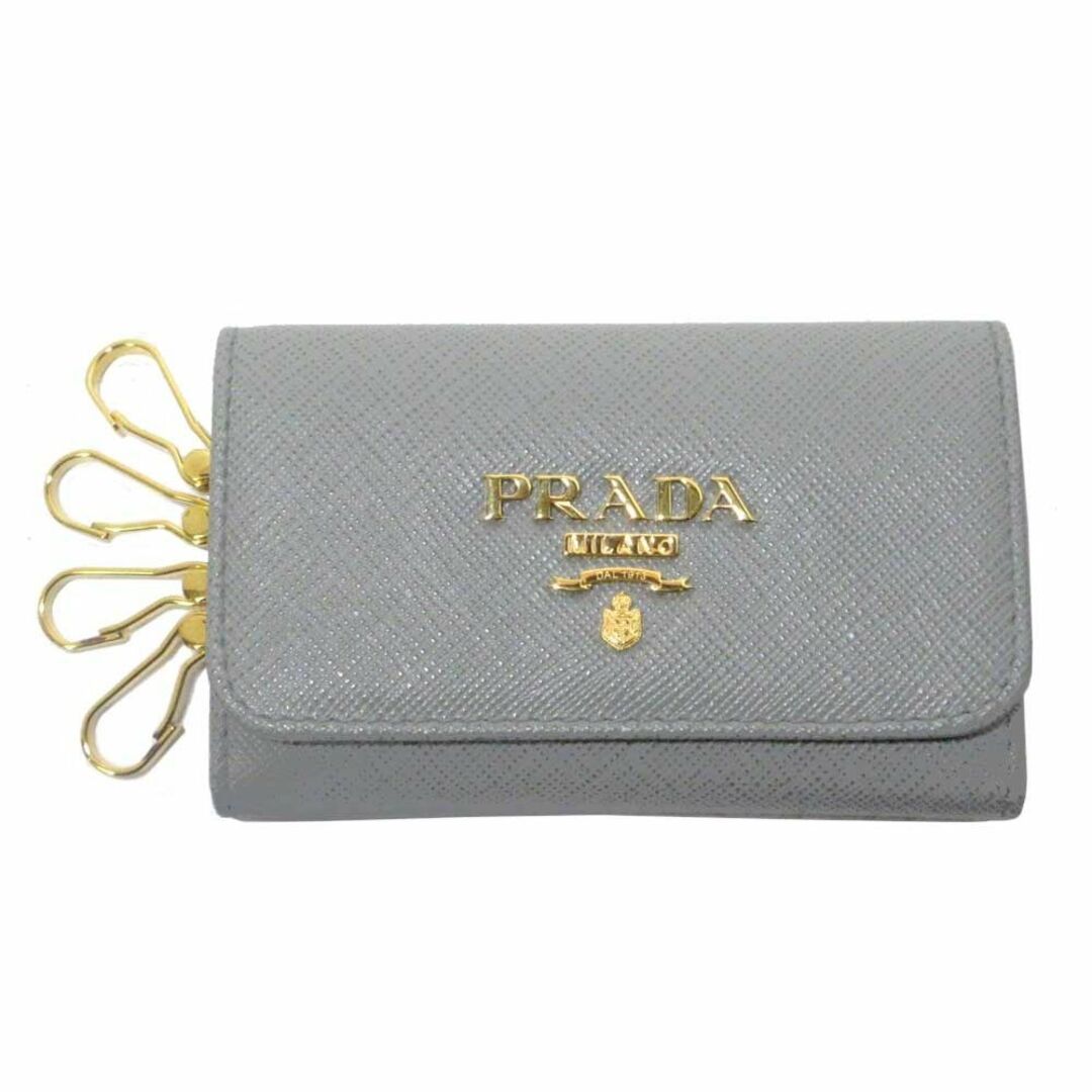 PRADA - 【新品】プラダ キーケース PRADA サフィアーノ ロゴ 4連