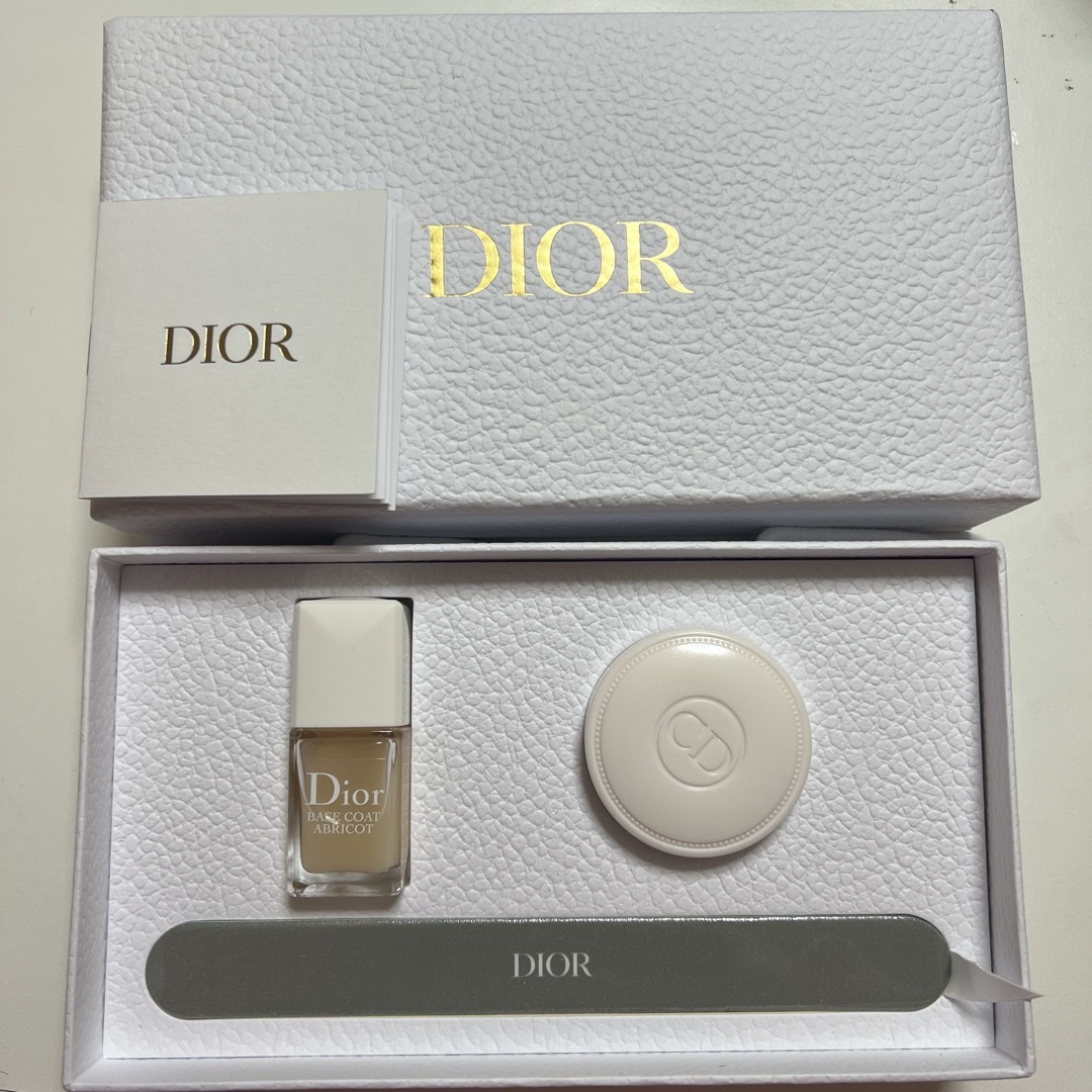 DIOR ネイルケアセット ベースコート アブリコ ＆ クレーム アブリコ