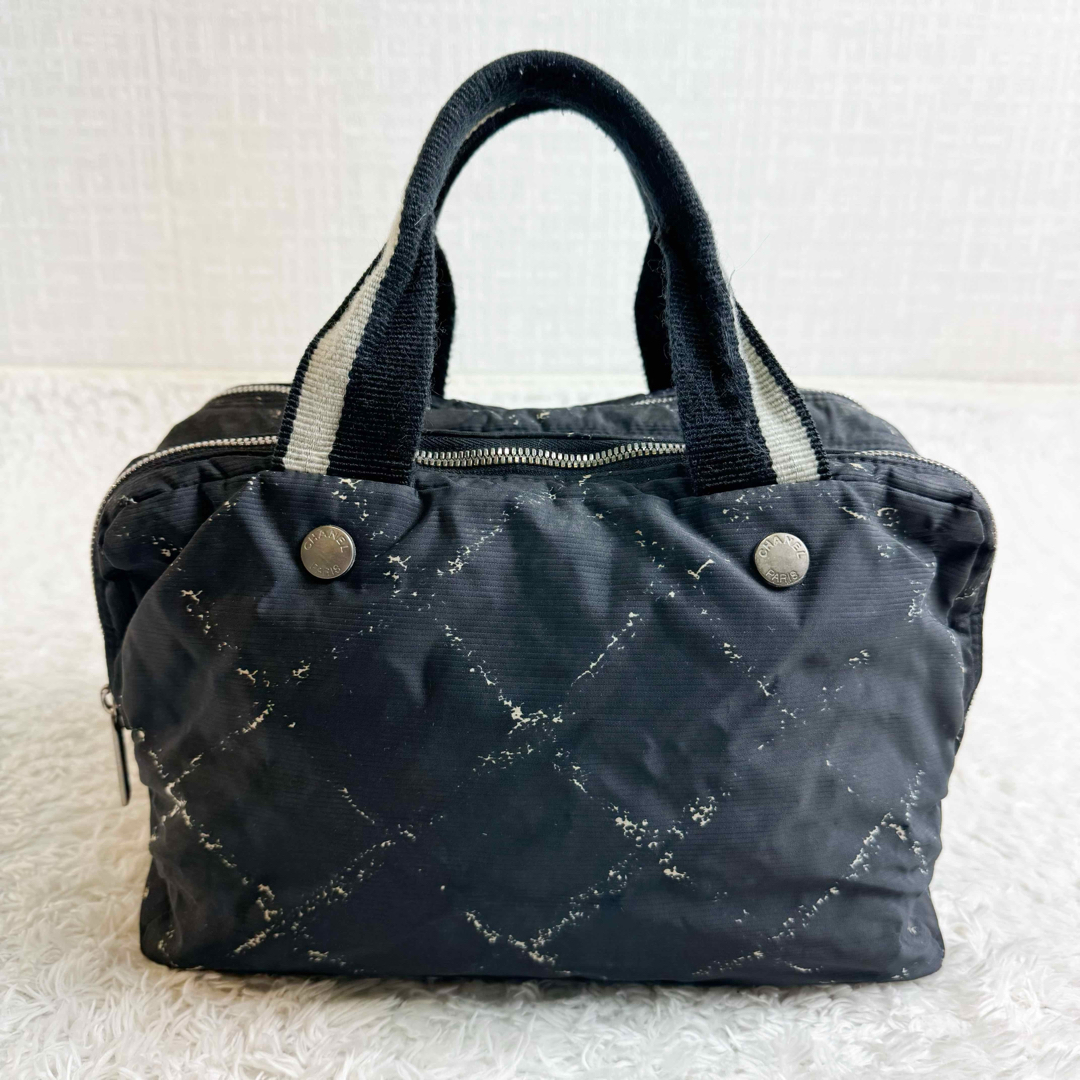 CHANEL - シャネル ミニボストンバッグ ナイロン 旧トラベル CHANEL - シャネル ミニボストンバッグ ナイロン 旧トラベル