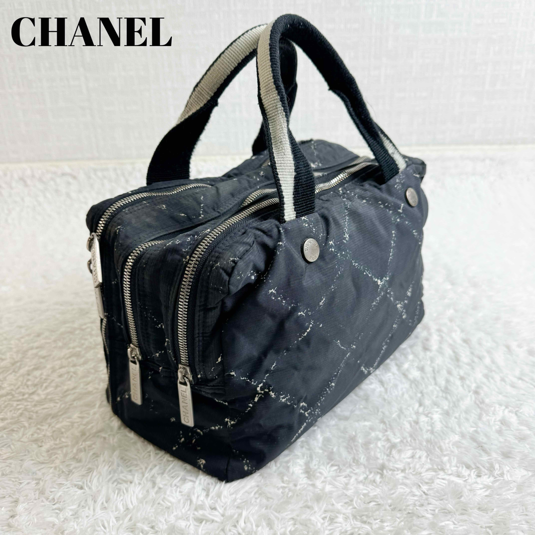 CHANEL - シャネル ミニボストンバッグ ナイロン 旧トラベル CHANEL - シャネル ミニボストンバッグ ナイロン 旧トラベル