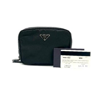 プラダ(PRADA)のPRADA プラダ 三角 ロゴプレート ナイロン ポーチ 小物入れ 美品 a1423(その他)