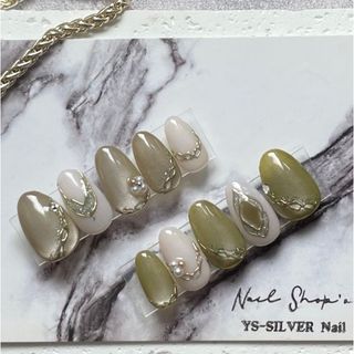 ☆現品ネイルチップ✴︎ニュアンスネイル✴︎マグネットネイル✴︎フラッシュネイル(つけ爪/ネイルチップ)