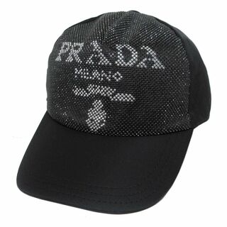 プラダ(PRADA)の【新品】プラダ アパレル キャップ 帽子 PRADA マイクロスタッズ ナイロン 野球帽 2HC179 TESSTO MICRO B / NERO メンズ レディース ユニセックス(キャップ)
