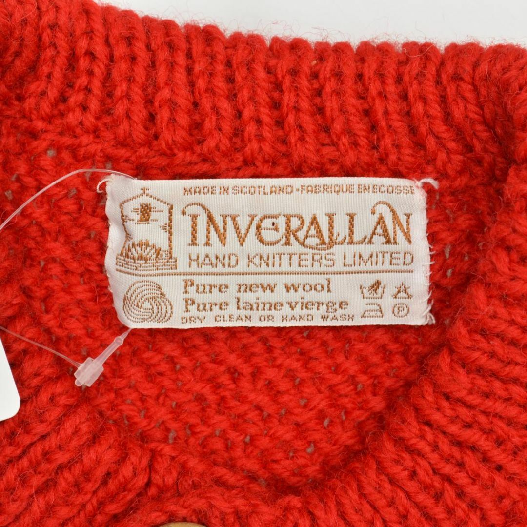 INVERALLAN(インバーアラン)の【INVERALLAN】4A ウールケーブルニット長袖カーディガン レディースのトップス(カーディガン)の商品写真