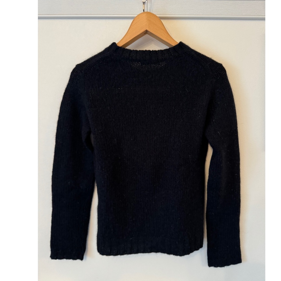 INED(イネド)のINEDブラックアルパカウールセーターサイズ２ レディースのトップス(ニット/セーター)の商品写真