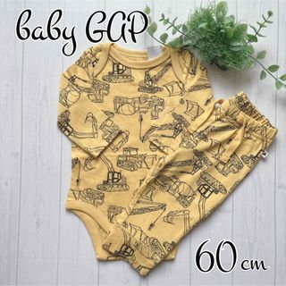 ベビーギャップ(babyGAP)の★baby GAP★  新品  働く車  ロンパース＆パンツセット  60(ロンパース)