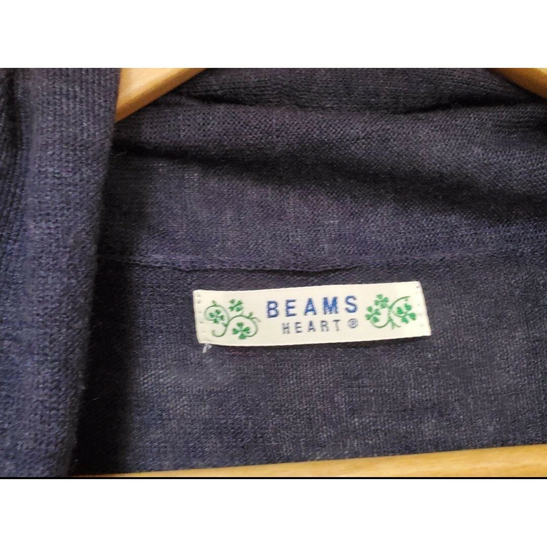 BEAMS(ビームス)の【BEAMS Heart】異質素材切り替えカーディガン レディースのトップス(カーディガン)の商品写真