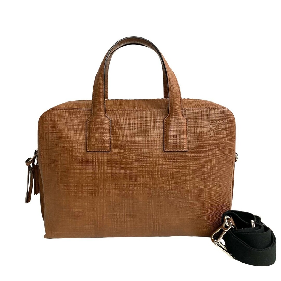 LOEWE - 極 美品 LOEWE ロエベ アナグラム ロゴ レザー 本革 2way LOEWE - 極 美品 LOEWE ロエベ アナグラム ロゴ レザー 本革 2way