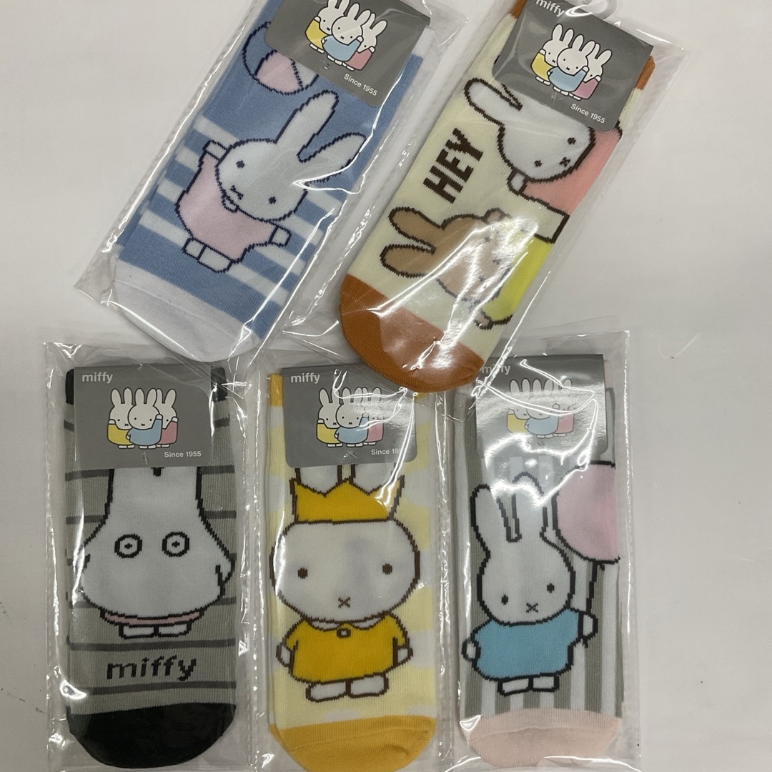 ミッフィーソックス　5足セット　miffy ミッフィー　ソックス レディースのレッグウェア(ソックス)の商品写真