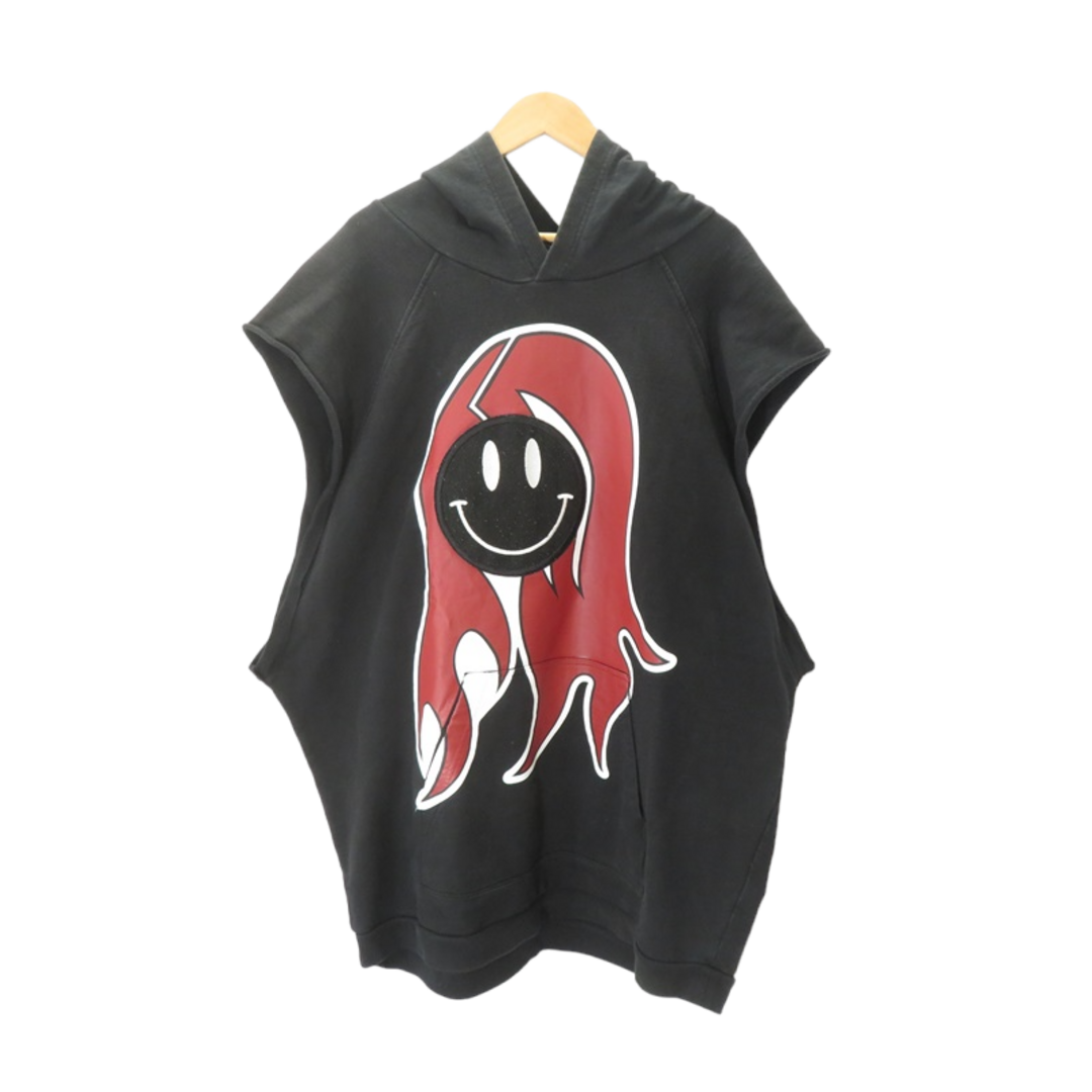 RAF SIMONS(ラフシモンズ)のRAF SIMONS 20ss Smilley Flame Sleeveless Hooded Sweatshirt メンズのトップス(パーカー)の商品写真