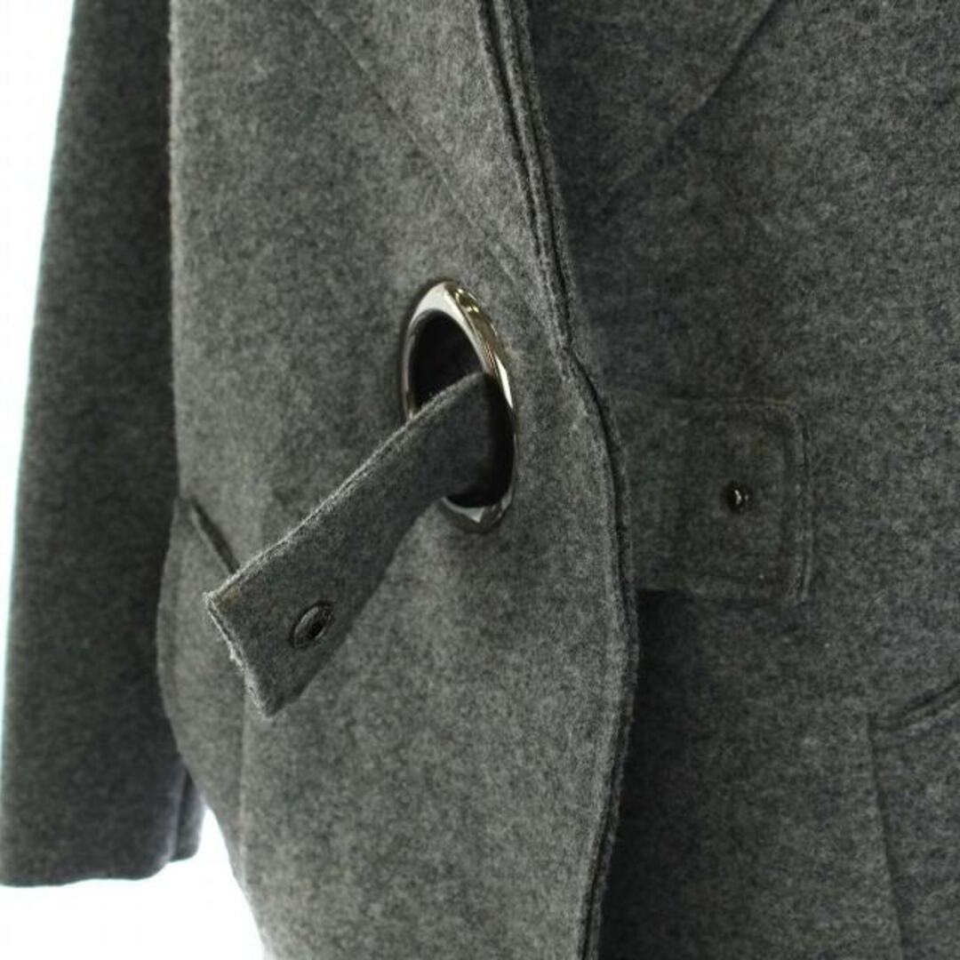 ARMANI EXCHANGE(アルマーニエクスチェンジ)のアルマーニエクスチェンジ Wool Coat ノーカラーコート P グレー レディースのジャケット/アウター(その他)の商品写真