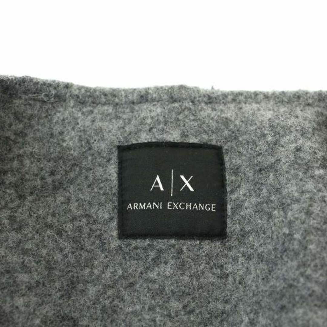 ARMANI EXCHANGE(アルマーニエクスチェンジ)のアルマーニエクスチェンジ Wool Coat ノーカラーコート P グレー レディースのジャケット/アウター(その他)の商品写真