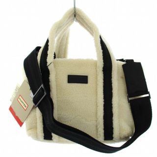 ハンター(HUNTER)のハンター WANDERER SHERPA MINI TOTE 白 黒(トートバッグ)