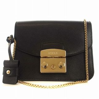 フルラ(Furla)のフルラ FURLA メトロポリス ショルダーバッグ チェーン レザー 黒(ショルダーバッグ)