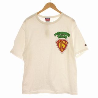 チャンピオン(Champion)のCHAMPION MASTERPIECE SOUND Tシャツ 半袖 M 白(Tシャツ/カットソー(半袖/袖なし))