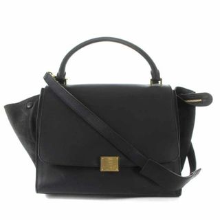 セリーヌ(celine)のセリーヌ トラペーズ スモール ショルダーバッグ ハンドバッグ 2way 紺(ショルダーバッグ)