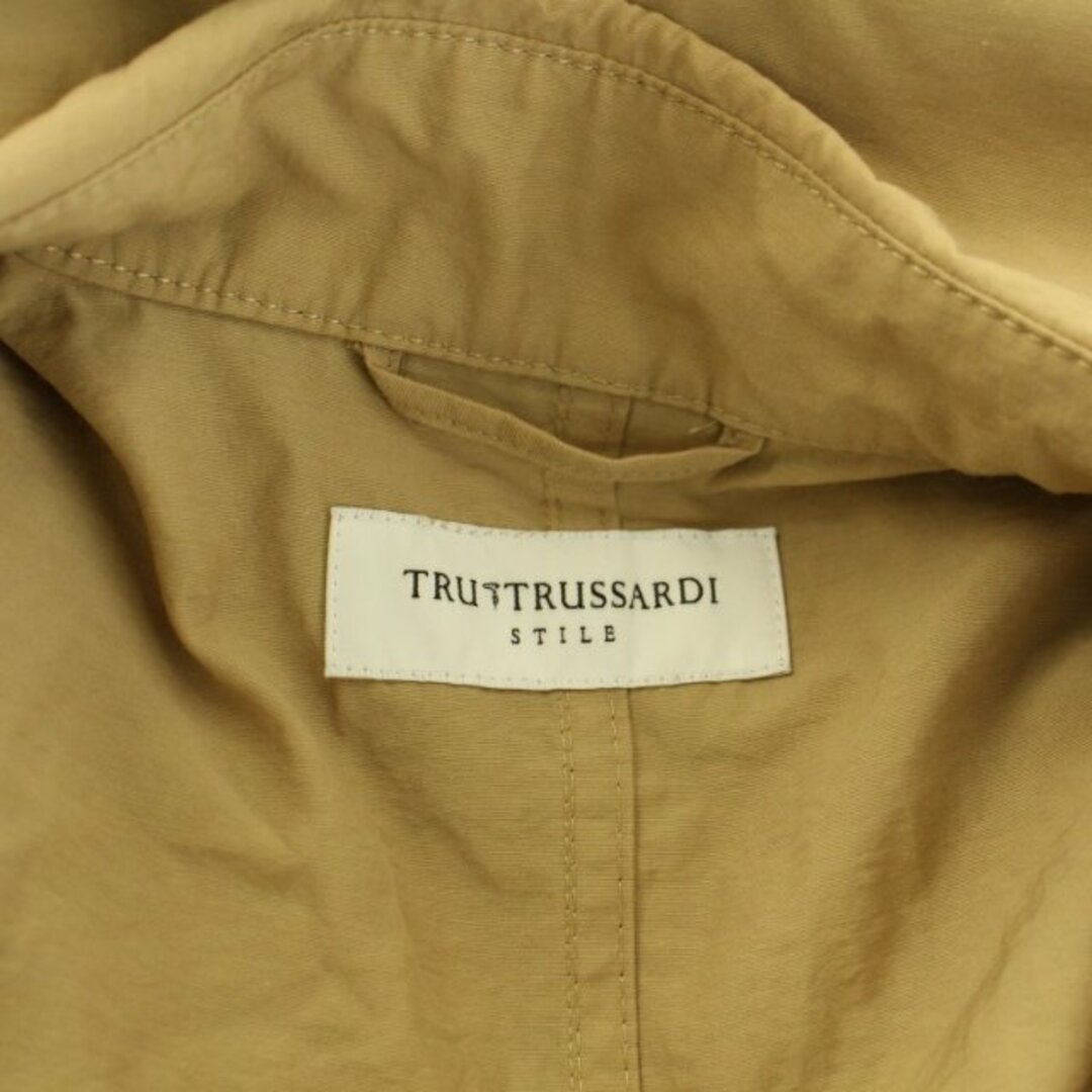 Trussardi(トラサルディ)のトラサルディ トレンチコート アウター ロング丈 ダブル 38 M ベージュ レディースのジャケット/アウター(トレンチコート)の商品写真