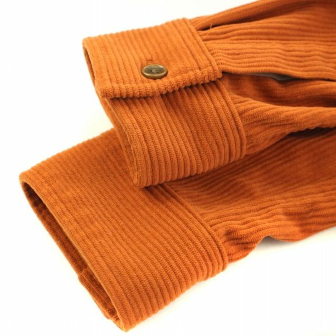 AIGLE(エーグル)のAIGLE コーデュロイシャツジャケット カバーオール M オレンジ 茶 メンズのジャケット/アウター(カバーオール)の商品写真