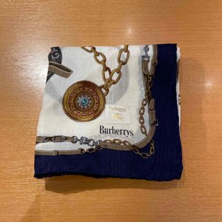 バーバリー(BURBERRY)のバーバリーハンカチ馬具ネイビー(ハンカチ)