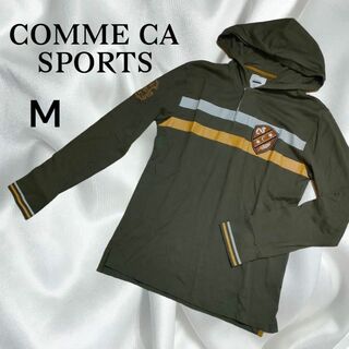コムサデモード(COMME CA DU MODE)のCOMME CA SPORTS　コムサスポーツ　MEN　ロングTシャツパーカーM(Tシャツ/カットソー(七分/長袖))