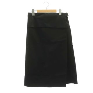 ヘルムートラング(HELMUT LANG)のヘルムートラング TUXEDO WRAP SKIRT ラップスカート ロング S(ロングスカート)