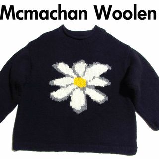 Mcmachan Woolen マクマーンウーレン フラワー 花柄 ニット 黒(ニット/セーター)