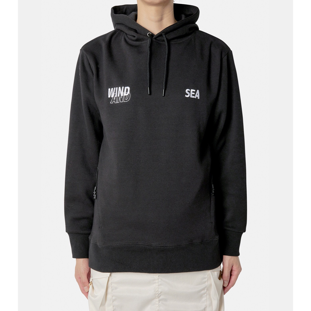 WIND AND SEA(ウィンダンシー)のWIND AND SEA WDS-ES TECH FLEECE HOODIE 黒 メンズのトップス(パーカー)の商品写真