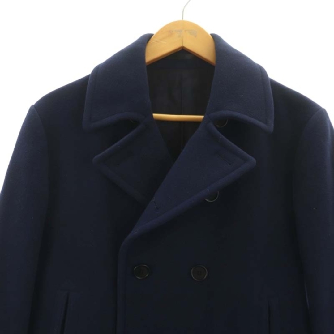 ユナイテッドアローズ ショートコート アウター Pコート ピーコート M 青 メンズのジャケット/アウター(ピーコート)の商品写真