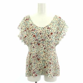 ツモリチサト(TSUMORI CHISATO)のツモリチサト さばくの花コットンTシャツ カットソー 半袖 総柄 2 ベージュ(Tシャツ(半袖/袖なし))