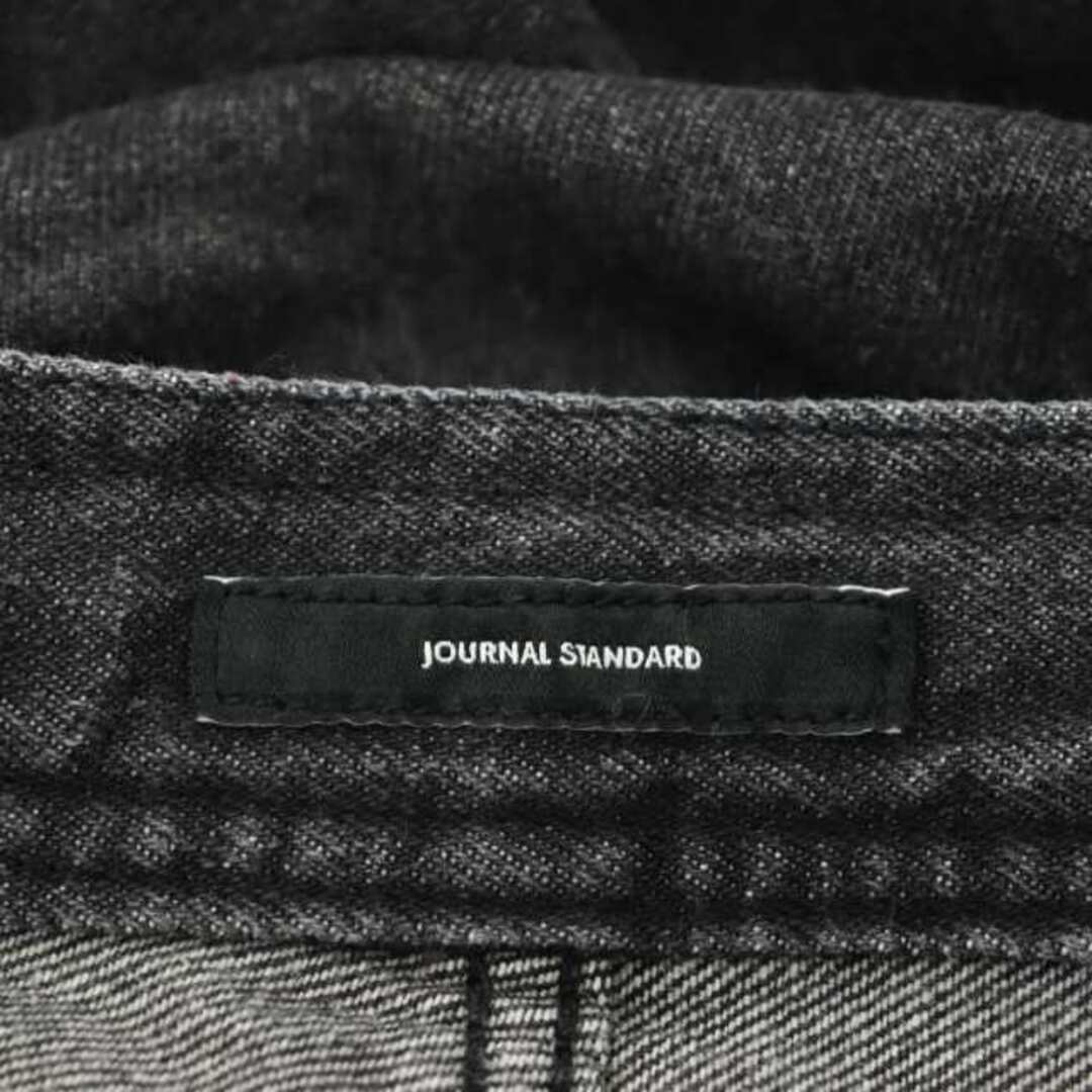 JOURNAL STANDARD(ジャーナルスタンダード)のジャーナルスタンダード ベイカーデニムパンツ ジーンズ ストレート 38 M 黒 レディースのパンツ(デニム/ジーンズ)の商品写真