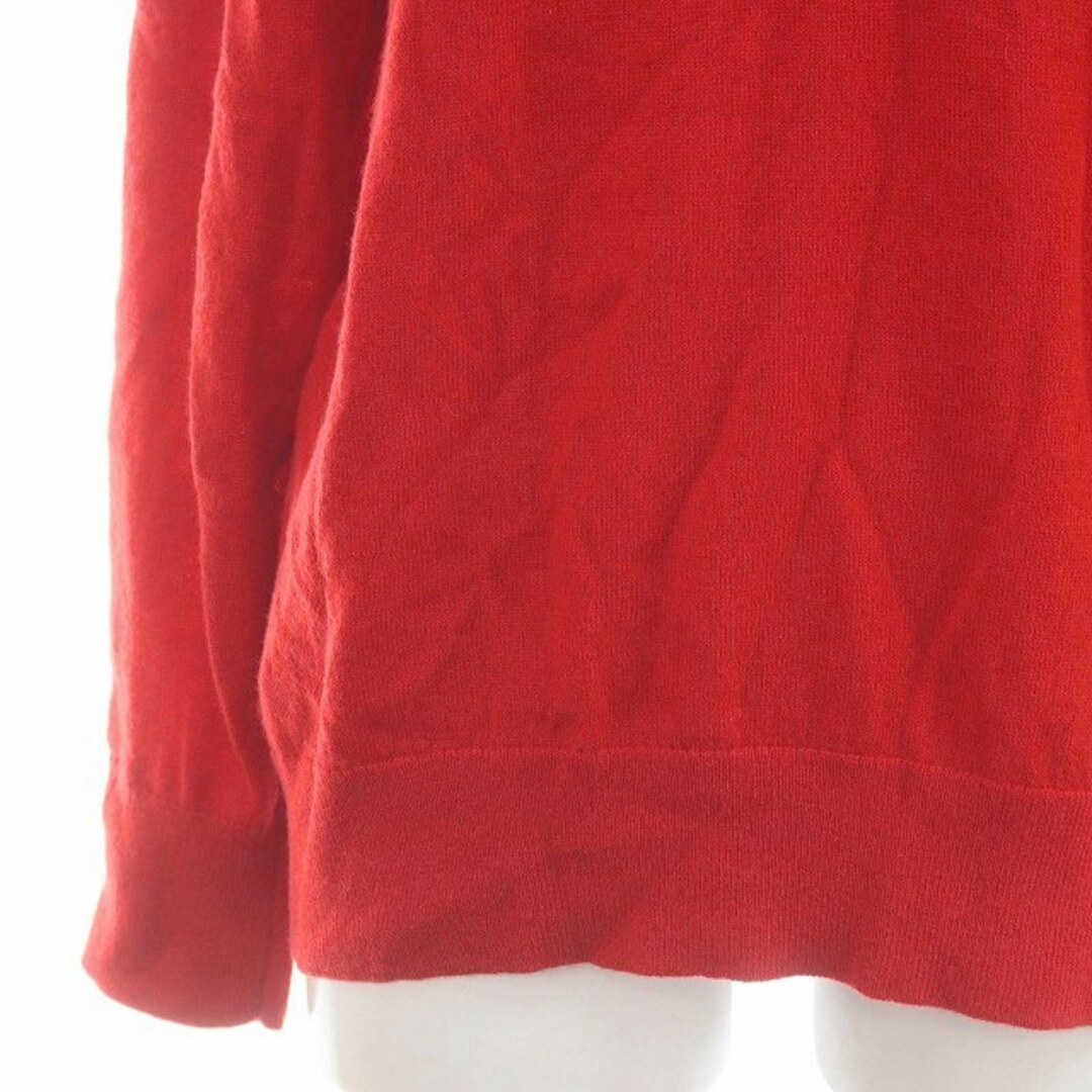 23区(ニジュウサンク)の23区 キャッシュメリノアイレットVネックニット 長袖  38 M 赤 レディースのトップス(ニット/セーター)の商品写真