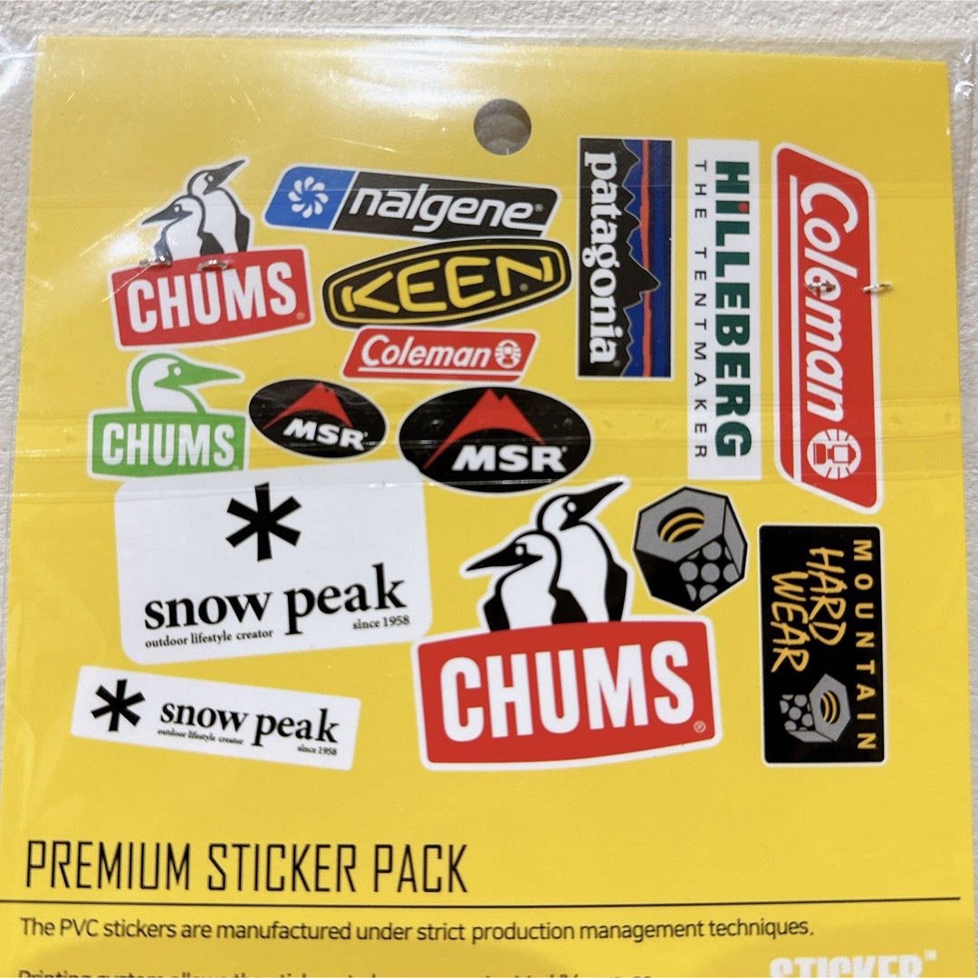 STICKERBOOM プレミアムステッカーパック15枚 アウトドア ロゴ