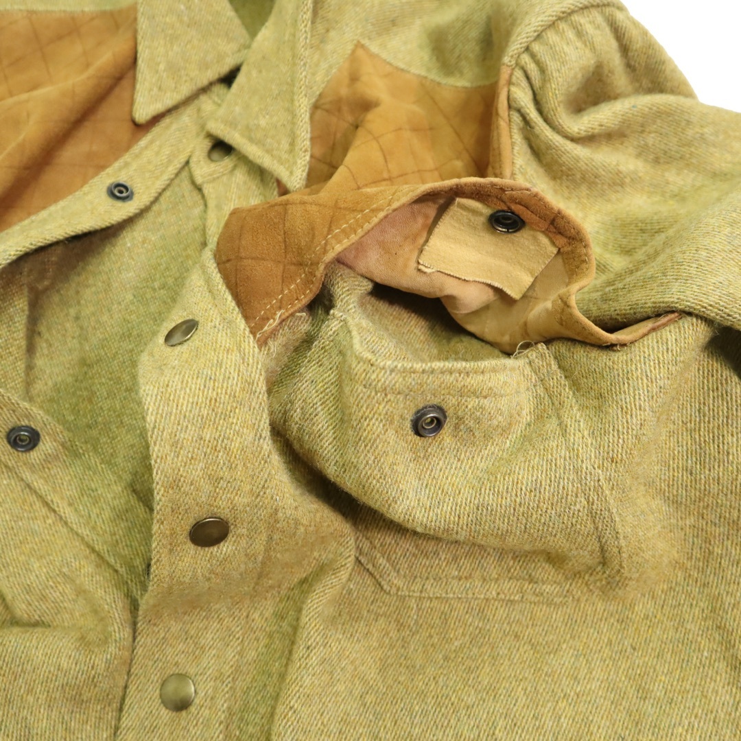 WOOLRICH(ウールリッチ)の70s ビンテージ ウールリッチ ウール スエード レザー シャツ ジャケット メンズのトップス(シャツ)の商品写真