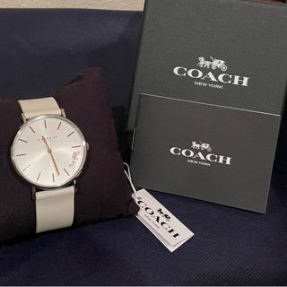 コーチ(COACH)の【新品】COACH 腕時計　クリーム(腕時計)