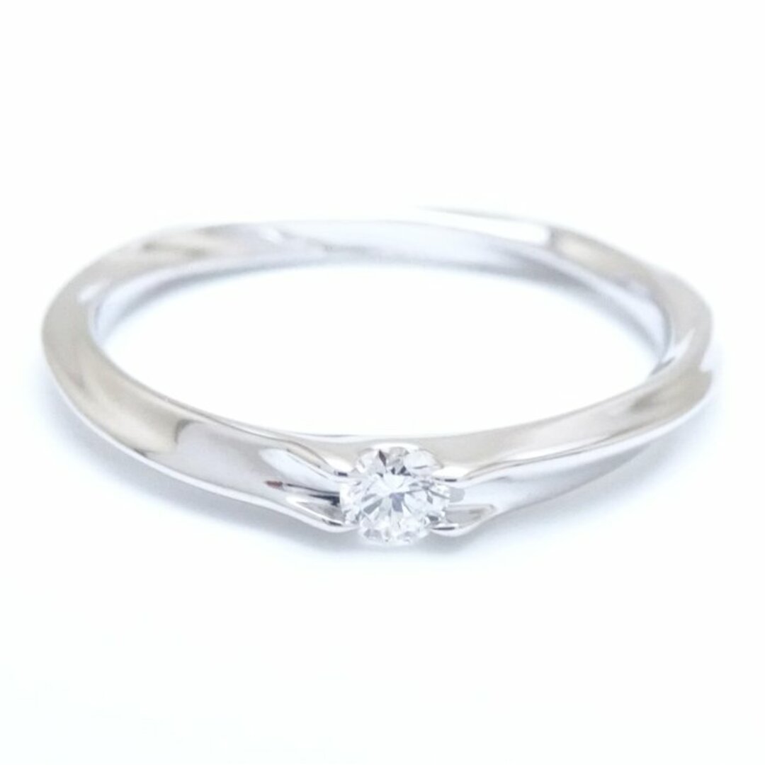 STAR JEWELRY(スタージュエリー)のSTAR JEWELRY スタージュエリー ダイヤモンド リング 指輪 10号 一粒ダイヤモンド0.05ct K18WG ホワイトゴールド/291255【中古】【BJ】 レディースのアクセサリー(リング(指輪))の商品写真